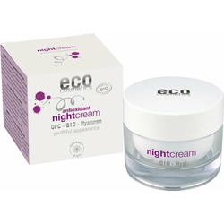 Eco Cosmetics Noćna krema s OPC, Q10 i hijaluronom - 50 ml
