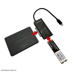 LC Power lc-ada-usb-sata-nvme usb-c adaoter za 2.5 hdd/ssd + m.2 nvme ssd (usb 3.2 gen 2x1) Adapter ( 24956 )