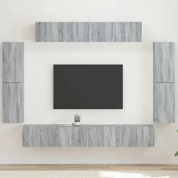 TV ormar 8 pcs Siva Sonoma