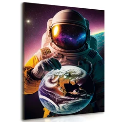 Slika astronavt v neznani atmosferi - 20x30
