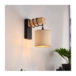 BRILAGI - Zidna svetiljka NUBILA 1xE27/60W/230V smeđa/crna/svetlo-smeđa