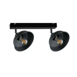 Spot svetiljka FAUN 2xE27/60W/230V crna