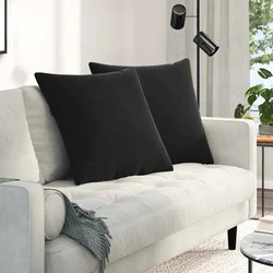 Jastučići za sofu 2 pcs Crna 80 x 80 cm Kordura tekstil