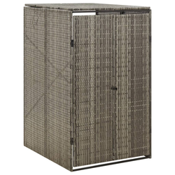 Spremište za kantu za smeće sivo 70 x 80 x 117 cm od poliratana