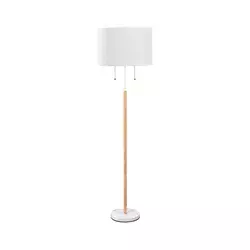 Stojeća lampa FOGO 2xE27/15W/230V bela/bež