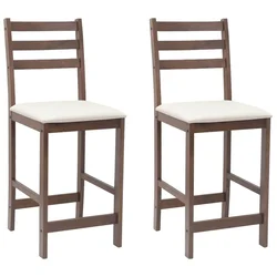Vidaxl Jedilni stoli 2 szt. Svetlo rjava 40 x 47,5 x 99,5 cm