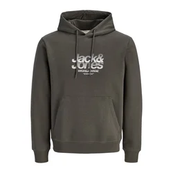 JACK & JONES Majica JCOECHO barva blata / pegasto bela