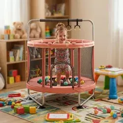 Playtime sobna trambolina za decu 845 roze