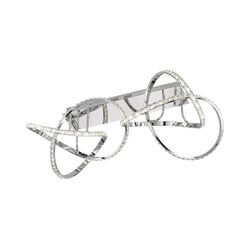 LED prigušiva plafonska lampa ABRO LED/49W/230V, sjajni hrom