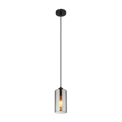 Globo 21002H - Luster na sajli OLLY 1xE27/25W/230V O 11 cm crna