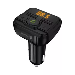 CONNECT IT CCC-8600-BK - FM predajnik za automobil sa handsfree funkcijom, crne boje
