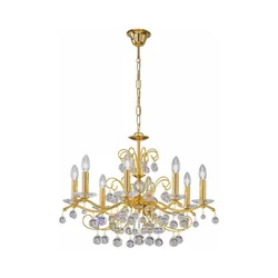 Kolarz 3234.88.3.KoT- Kristalni luster na lancu CARMEN 8xE14/60W/230V 24K zlato