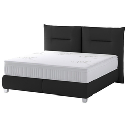 Boxspring Krevet Fog - Koža 180/200 cm , crna