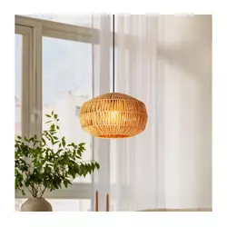 Eglo 44143 - Luster na sajli SHELDON 1xE27/40W/230V braon