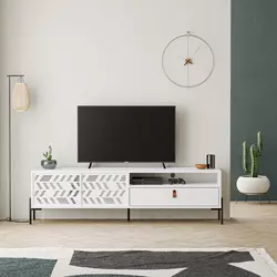 HANAH HOME Polica za TV Dionysos White