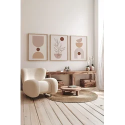 Wallity slika 3Dartsoho85, 3 dijela, 33 x 48 cm