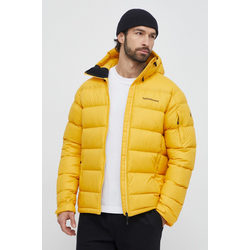 Pernata jakna Peak Performance za muškarce, boja: žuta, za zimu