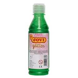 JOVI bleščeča tempera barva 250 ml v steklenički zelene barve