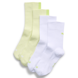 PUMA Womens Classic Socks (2-Pack), Clothing, Lime, 35/38