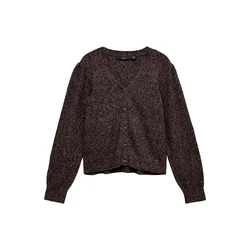 VERO MODA Pletena jopa VMDoffy pikčasto rjava