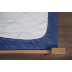 Manjatex Čaršaf sa lastišem, Za dušek od 25cm, 100x200cm, Teget