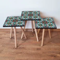 HANAH HOME Set 3 stočića 3Shp28 Multicolor
