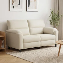 Vidaxl Kavč Krem 174 x 85 x 93 cm Žamet