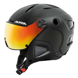 Alpina ATTELAS VISOR QVMM, skijaška kaciga, crna