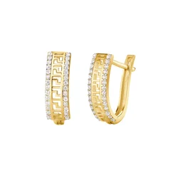 DIAMANT LETERNEL Uhani Ohrringe aus 585 Gelbgold zlato-rumena