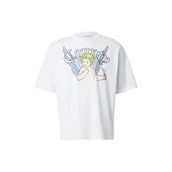 Marcelo Burlon Majica golobje modra/rumena/črna/bela