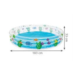 BESTWAY Bazen za decu 183x33cm Deep dive 3-ring
