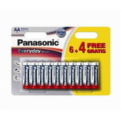 PANASONIC baterije LR6EPS10BW-AA 10 kom 6+4F Alkalne Ever