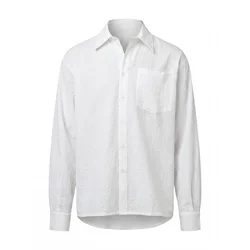 ARMIE Srajca The Jens Struckture Loose Shirt bela
