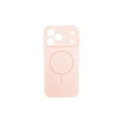 Silikonska futrola Magsafe LUX Iphone 17 PRO MAX PUDER ROZE