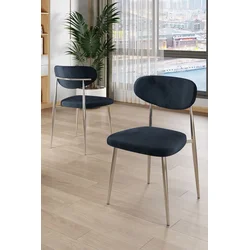 Hanah Home Set stolica Vina, 56x76x97 cm, 6 komada, Antracit