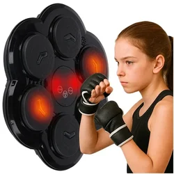 Northix Stenska blazinica za boksarski trening, Bluetooth LED, rokavice