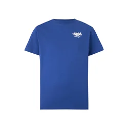 ALPHA INDUSTRIES Majica temno modra/bela