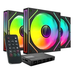 Tacens Tacens Mars MF-3DProKit Ventilatorji 120 ARGB x3 BK- Ventilatorji+Hub+Pilot (TacMars-MF3DProKit)