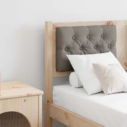 vidaXL Vzglavje Drugo Rjava in taupe 120 cm Trdna borovina