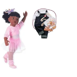 Götz punčka Hannah Lea afroameričanka baletka 50cm