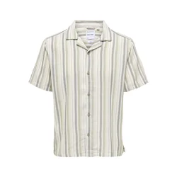 Only & Sons Srajca ONSTREV kremna/kit/oliva/temno zelena
