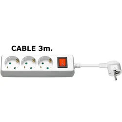 MicroConnect MicroConnect 3-smerna Schuko vtičnica vklop/izklop