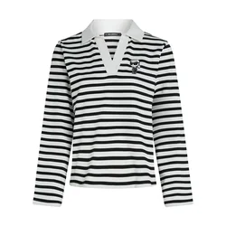 Karl Lagerfeld Majica  črna / bela