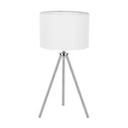 Rabalux Stanislaw podna lampa, hrom/bela E27 60W Podna rasveta
