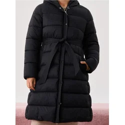 Sinsay - Puffer jakna s kapuljačom - crno