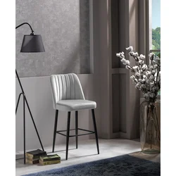 Hanah Home Set 2 barske stolice Krem-Crni