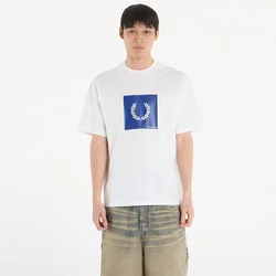 Majice FRED PERRY Box Graphic T-Shirt Snow White XL