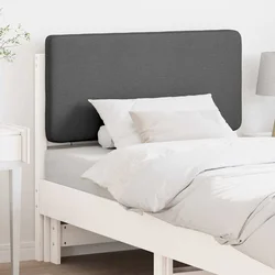 Tapecirani uzglavlje s uzglavljem Bijela i svijetlo siva 75 cm