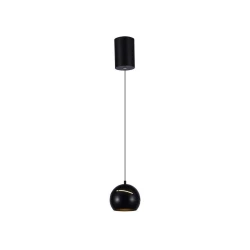 LED luster na sajli, dodirni LED/8,5W/230V 3000K crna