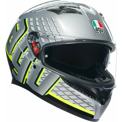 AGV Kaciga k3 fortify siv/crn/flu-žut xl